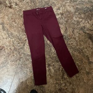 Burgundy work pants